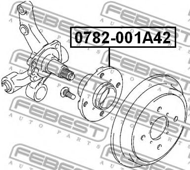 Ступица колеса FEBEST 0782-001A42 Ступица колеса FEBEST 0782-001A42
