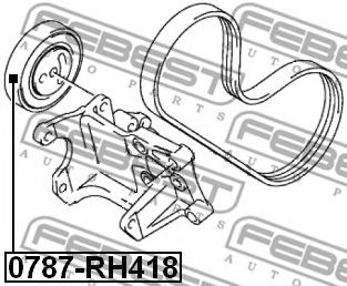 Ролик ремня генератора FEBEST 0787-RH418 Ролик ремня генератора FEBEST 0787-RH418