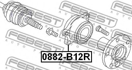 Ступица колеса FEBEST 0882-B12R Ступица колеса FEBEST 0882-B12R