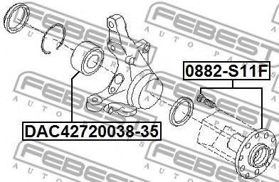 Ступица колеса FEBEST 0882-S11F Ступица колеса FEBEST 0882-S11F