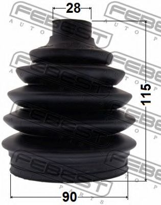 Пыльник шруса FEBEST 1017P-V250 Пыльник шруса FEBEST 1017P-V250