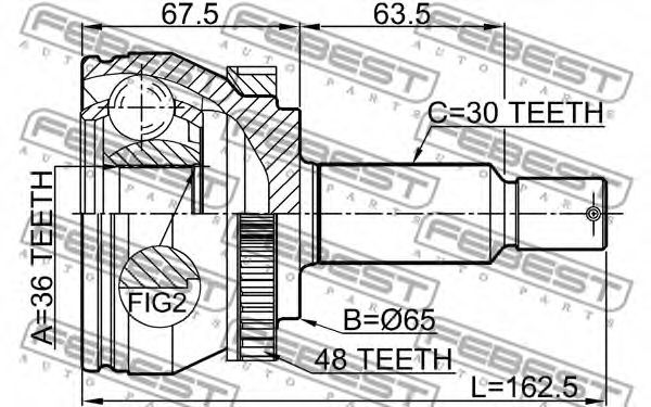 ШРУС FEBEST 1210-TUCMTA48 ШРУС FEBEST 1210-TUCMTA48