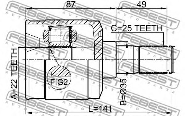 ШРУС FEBEST 1211-ACCMT ШРУС FEBEST 1211-ACCMT
