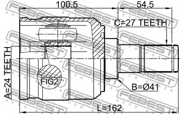 ШРУС FEBEST 1211-TUC20MT ШРУС FEBEST 1211-TUC20MT