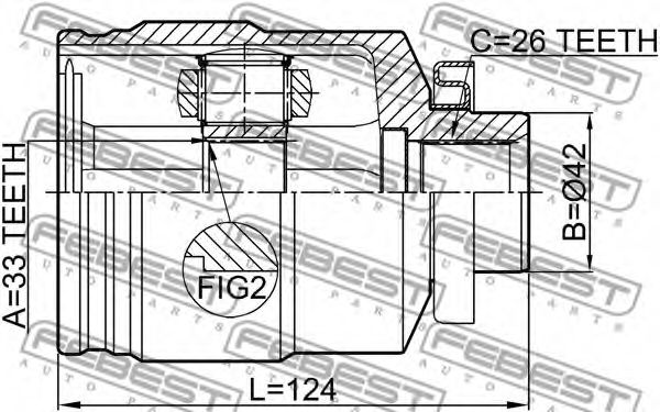 ШРУС FEBEST 1211-TUC27RH ШРУС FEBEST 1211-TUC27RH