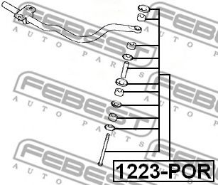 Стойка стабилизатора FEBEST 1223-POR Стойка стабилизатора FEBEST 1223-POR