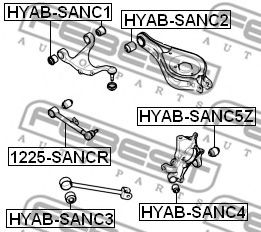 Рычаг подвески FEBEST 1225-SANCR Рычаг подвески FEBEST 1225-SANCR