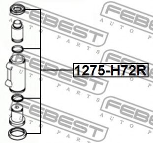 Ремкомплект тормозного суппорта FEBEST 1275-H72R Ремкомплект тормозного суппорта FEBEST 1275-H72R