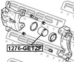 Поршень суппорта FEBEST 1276-GETZF Поршень суппорта FEBEST 1276-GETZF
