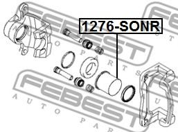 Поршень суппорта FEBEST 1276-SONR Поршень суппорта FEBEST 1276-SONR