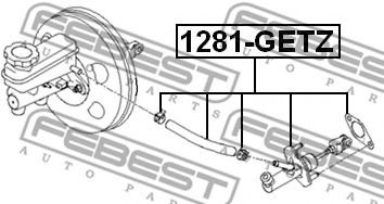 Главный цилиндр сцепления FEBEST 1281-GETZ Главный цилиндр сцепления FEBEST 1281-GETZ