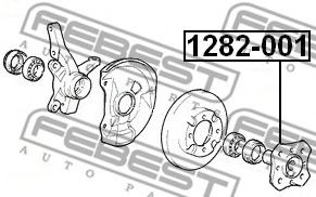 Ступица колеса FEBEST 1282-001 Ступица колеса FEBEST 1282-001