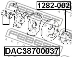 Ступица колеса FEBEST 1282-002 Ступица колеса FEBEST 1282-002