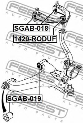 Шаровая опора FEBEST 1420-RODUF Шаровая опора FEBEST 1420-RODUF