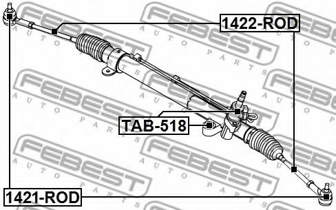 Рулевая тяга FEBEST 1422-ROD Рулевая тяга FEBEST 1422-ROD
