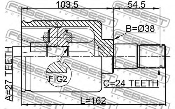 ШРУС FEBEST 1611-203RH ШРУС FEBEST 1611-203RH