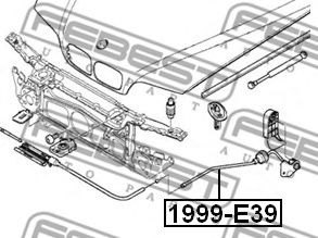 Трос замка капота FEBEST 1999-E39 Трос замка капота FEBEST 1999-E39