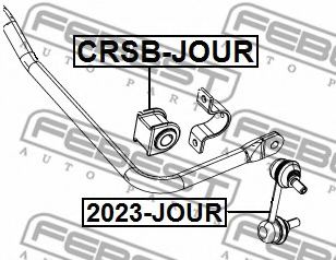 Стойка стабилизатора FEBEST 2023-JOUR Стойка стабилизатора FEBEST 2023-JOUR