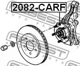 Ступица колеса FEBEST 2082-CARF Ступица колеса FEBEST 2082-CARF