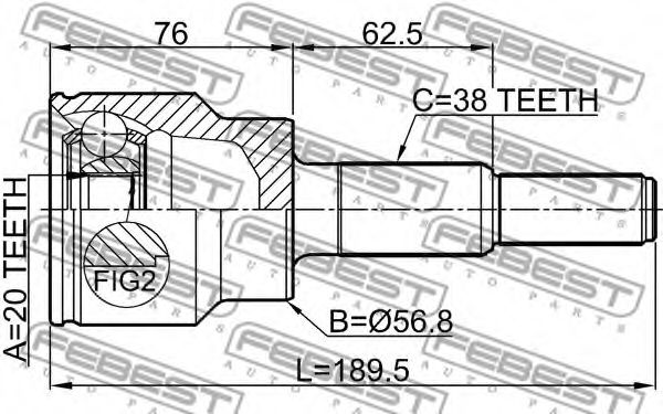 ШРУС FEBEST 2110-EXPLR ШРУС FEBEST 2110-EXPLR
