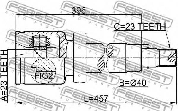 ШРУС FEBEST 2111-CB316RH ШРУС FEBEST 2111-CB316RH