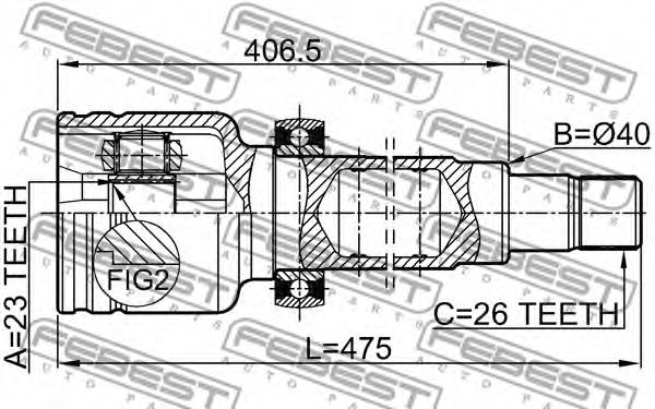 ШРУС FEBEST 2111-CB420RH ШРУС FEBEST 2111-CB420RH