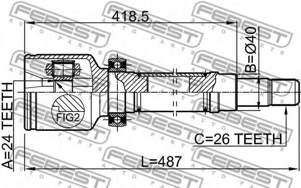 ШРУС FEBEST 2111-TC7RH ШРУС FEBEST 2111-TC7RH