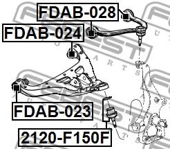 Шаровая опора FEBEST 2120-F150F Шаровая опора FEBEST 2120-F150F