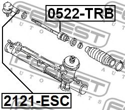 Наконечник рулевой тяги FEBEST 2121-ESC Наконечник рулевой тяги FEBEST 2121-ESC