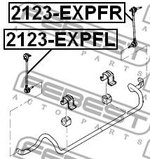 Стойка стабилизатора FEBEST 2123-EXPFL Стойка стабилизатора FEBEST 2123-EXPFL