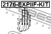 Поршень суппорта FEBEST 2176-EXPIIF-KIT Поршень суппорта FEBEST 2176-EXPIIF-KIT