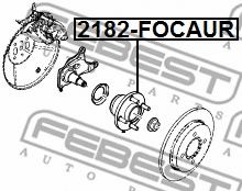 Ступица колеса FEBEST 2182-FOCAUR Ступица колеса FEBEST 2182-FOCAUR