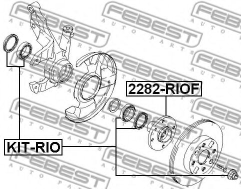 Ступица колеса FEBEST 2282-RIOF Ступица колеса FEBEST 2282-RIOF