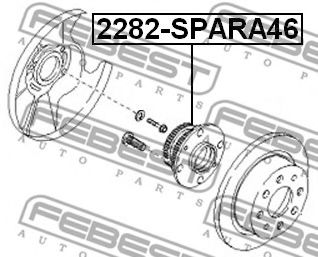 Ступица колеса FEBEST 2282-SPARA46 Ступица колеса FEBEST 2282-SPARA46