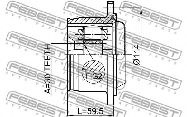 ШРУС FEBEST 2311-829 ШРУС FEBEST 2311-829
