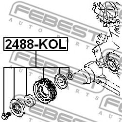 Обводной ролик FEBEST 2488-KOL Обводной ролик FEBEST 2488-KOL