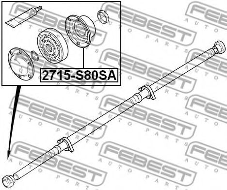 Пыльник шруса FEBEST 2715-S80SA Пыльник шруса FEBEST 2715-S80SA