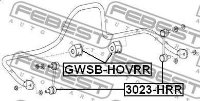 Стойка стабилизатора FEBEST 3023-HRR Стойка стабилизатора FEBEST 3023-HRR