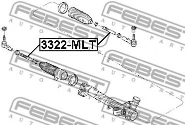 Рулевая тяга FEBEST 3322-MLT Рулевая тяга FEBEST 3322-MLT