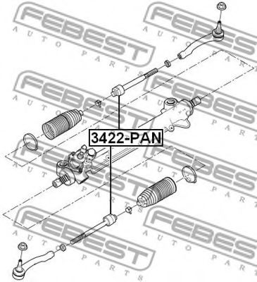 Рулевая тяга FEBEST 3422-PAN Рулевая тяга FEBEST 3422-PAN