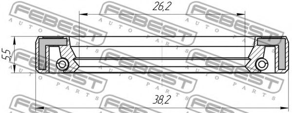 Ремкомплект рулевой рейки FEBEST 95FAY-28380606X Ремкомплект рулевой рейки FEBEST 95FAY-28380606X