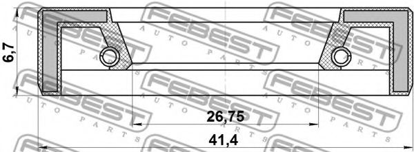 Ремкомплект рулевой рейки FEBEST 95FAY-28410707X Ремкомплект рулевой рейки FEBEST 95FAY-28410707X