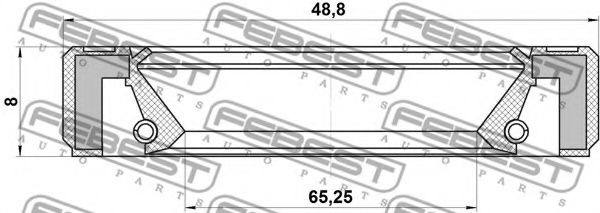 Сальник распредвала FEBEST 95GBY-50650808R Сальник распредвала FEBEST 95GBY-50650808R