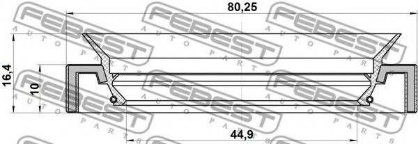 Уплотнительное кольцо вала, приводной вал FEBEST 95HAY-46801016C Уплотнительное кольцо вала, приводной вал FEBEST 95HAY-46801016C