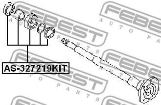 Подшипник, приводной вал FEBEST AS-327219KIT Подшипник, приводной вал FEBEST AS-327219KIT