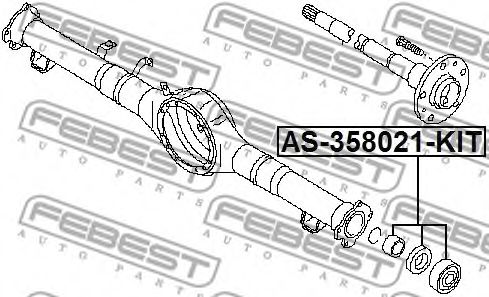 Подшипник, приводной вал FEBEST AS-358021-KIT Подшипник, приводной вал FEBEST AS-358021-KIT