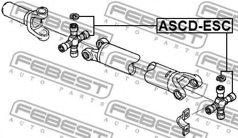 Муфта кардана FEBEST ASCD-ESC Муфта кардана FEBEST ASCD-ESC