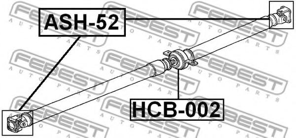 Муфта кардана FEBEST ASH-52 Муфта кардана FEBEST ASH-52