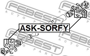 Муфта кардана FEBEST ASK-SORFY Муфта кардана FEBEST ASK-SORFY