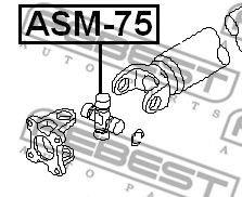 Муфта кардана FEBEST ASM-75 Муфта кардана FEBEST ASM-75